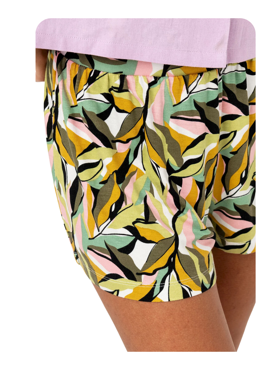 Short Gémo feuilles multicolores - Créatif et tendance