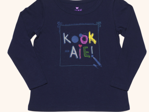 T-shirt bleu marine Kookaï