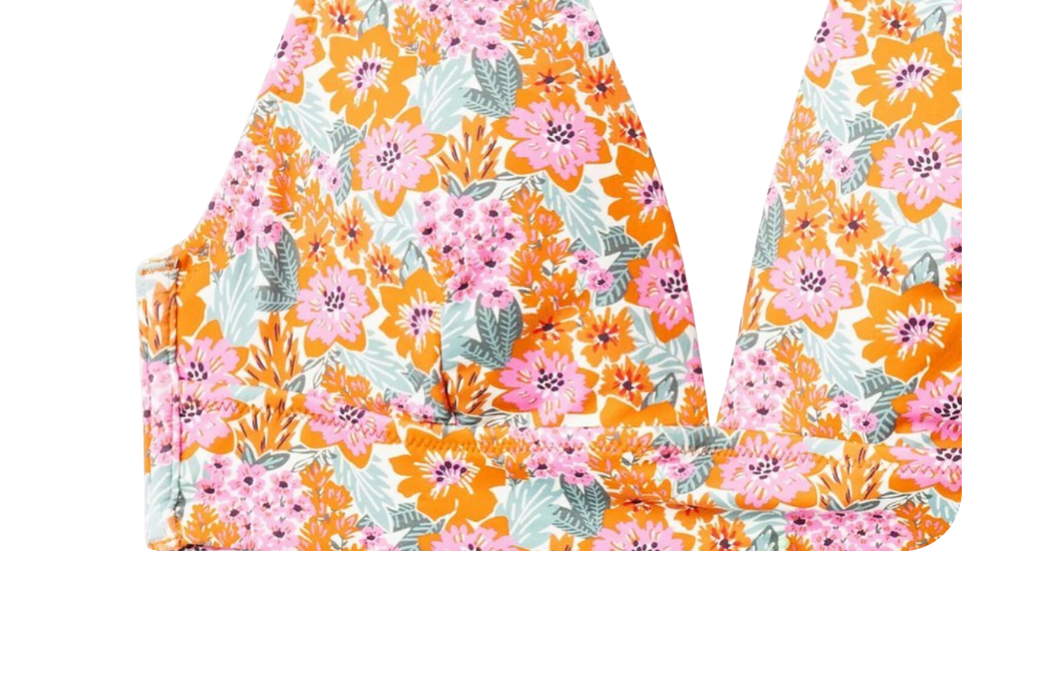Haut de maillot Gémo imprimé fleuri