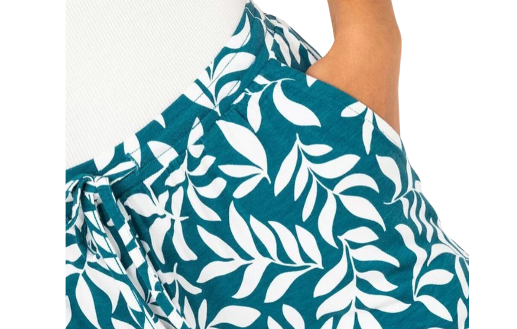 Pyjama Gémo imprimé feuilles blanches